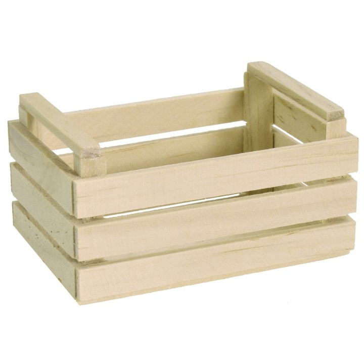 Caja de madera de 7,5x5x4 cm h