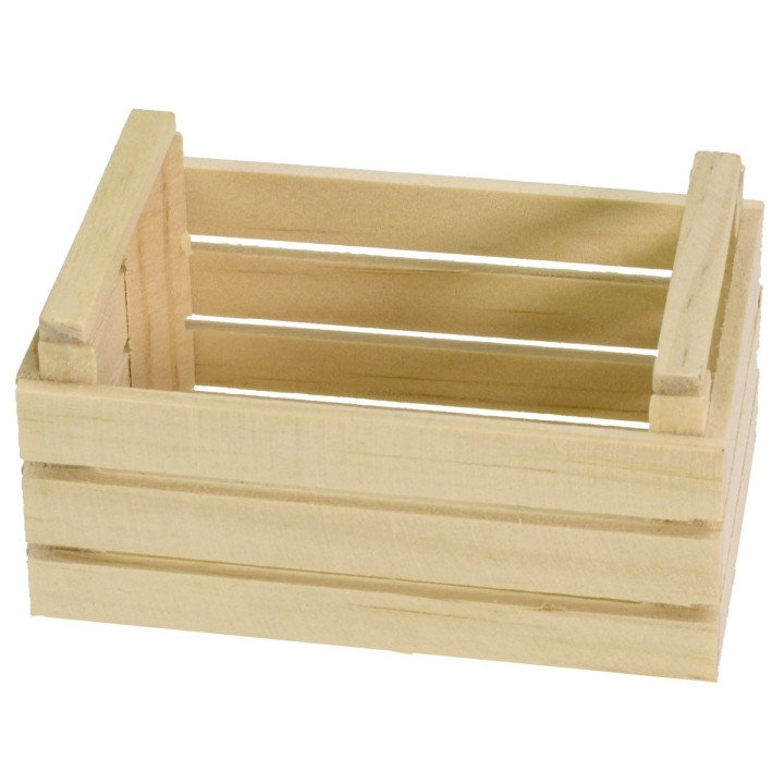 Caja de madera de 7,5x5x4 cm h