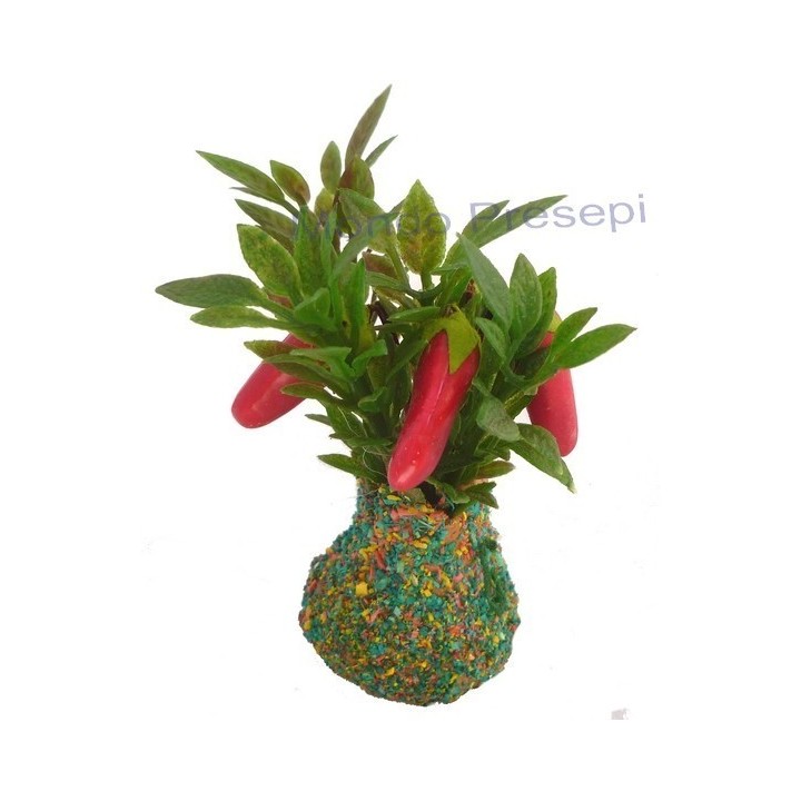 Planta con Pimientos rojos