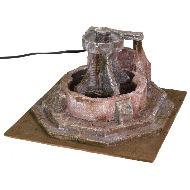 Circular fountain with octagonal stairs 26x26x16.5 cm h for
