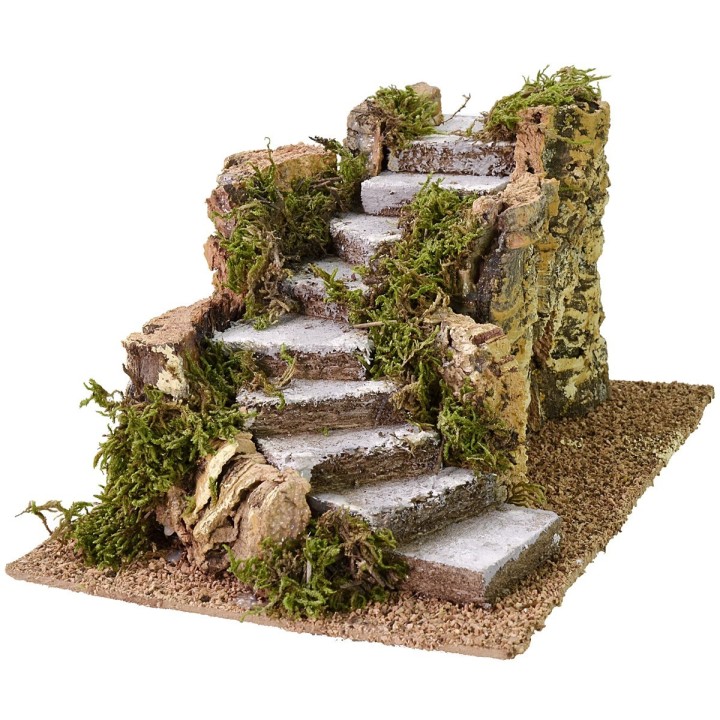 Scala curva per presepe cm 16x23x12 h
