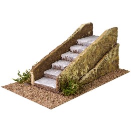 Escalera recta para pesebre cm 12,5x21,5x8,5 h