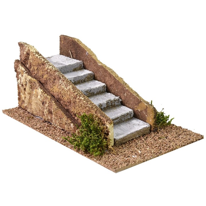 Escalera recta para pesebre cm 12,5x21,5x8,5 h