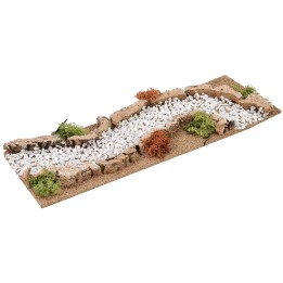 Strada bianca componibile per presepe cm 13x33x4 h