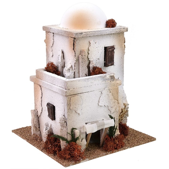 Arab house with dome 22x22x28 cm h