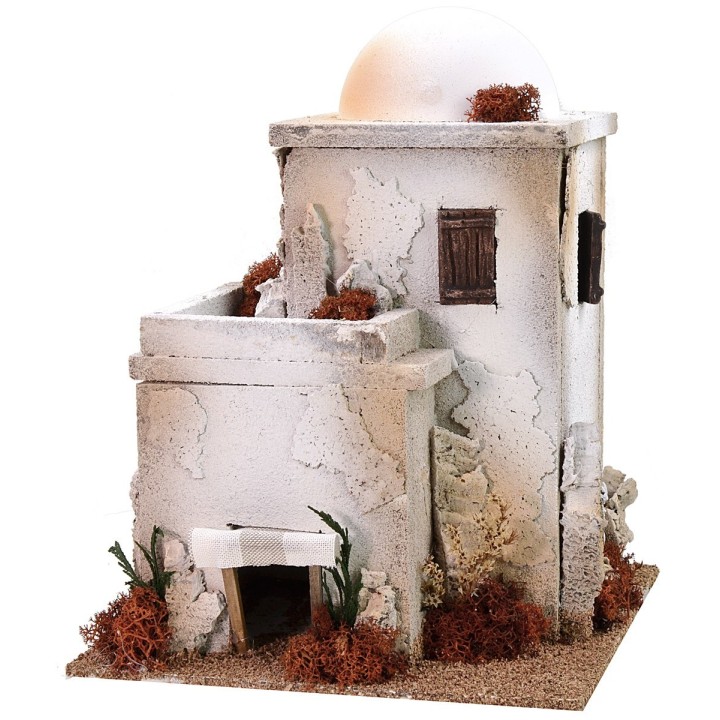 Casa araba con cupola cm 22x22x28 h