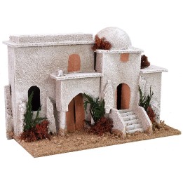 Casas árabes con escalones y arco de 25x12x17 cm h