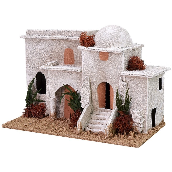 Casas árabes con escalones y arco de 25x12x17 cm h
