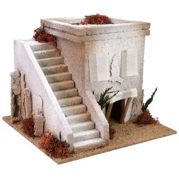 Arab house with staircase cm 22x22x18 h