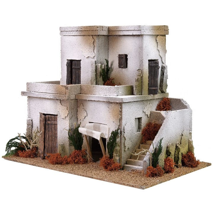Casa araba con scalinata su due piani cm 40x25x31 h