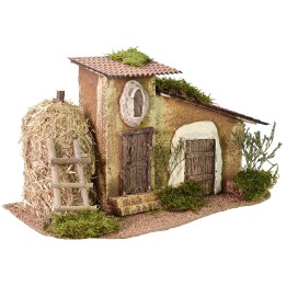 Caserío con granero cm 37x20x21 h