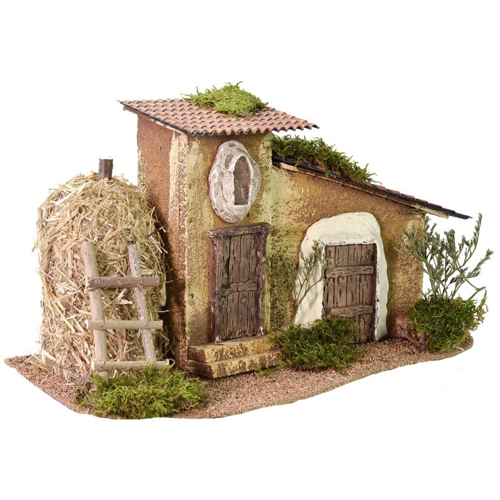 Caserío con granero cm 37x20x21 h