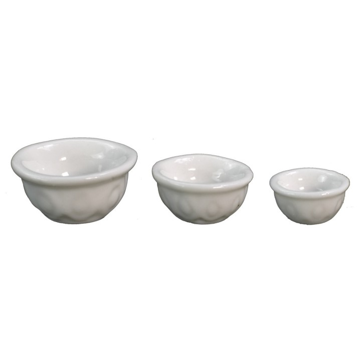 Juego de 3 cuencos de porcelana Ø 1-2 cm