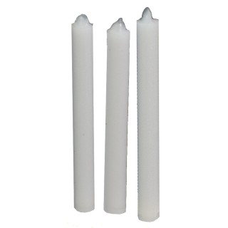 Set 6 candele bianche cm 2,5 ø 0,2