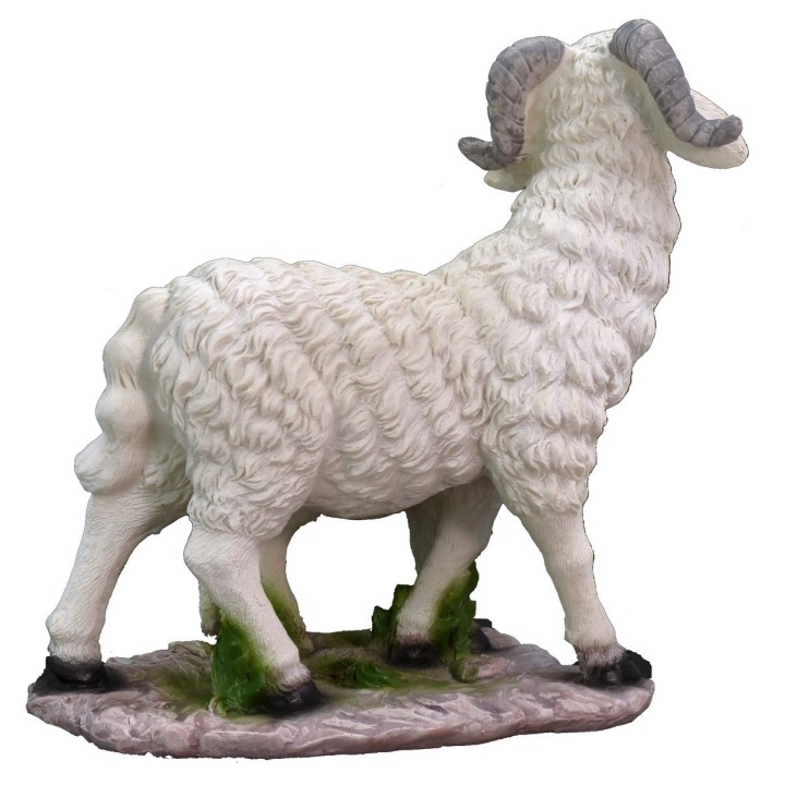 Goat with baby in resin for statues of 40-45 cm