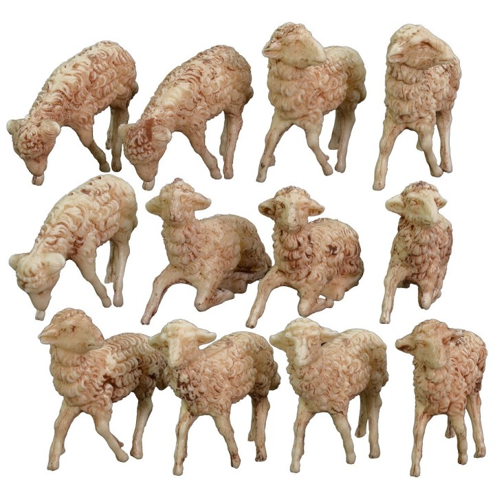 Coloca 10 ovejas surtidas para estatuas de 8-10 cm