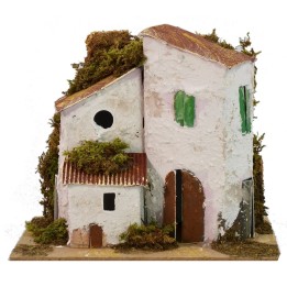 Serie de casas a lo lejos cm 15x10x13 h