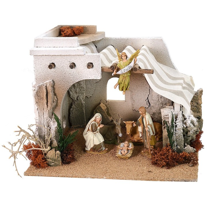 Capanna araba completa di Natività serie 10 cm Landi cm