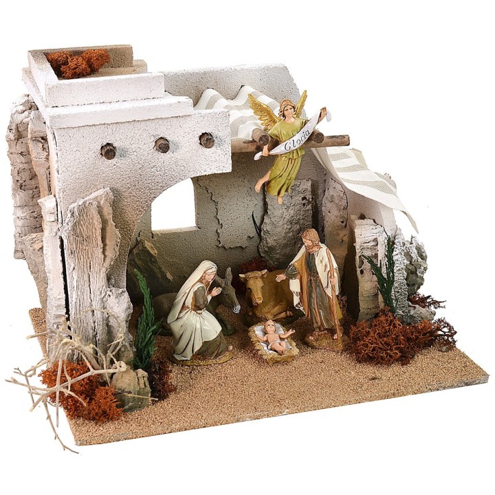 Capanna araba completa di Natività serie 10 cm Landi cm