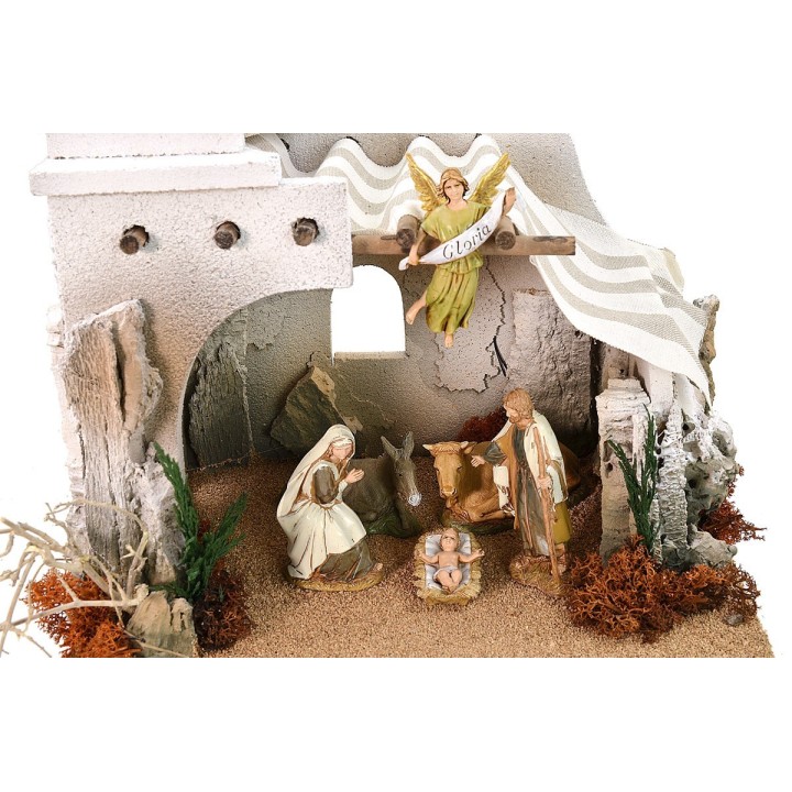 Capanna araba completa di Natività serie 10 cm Landi cm