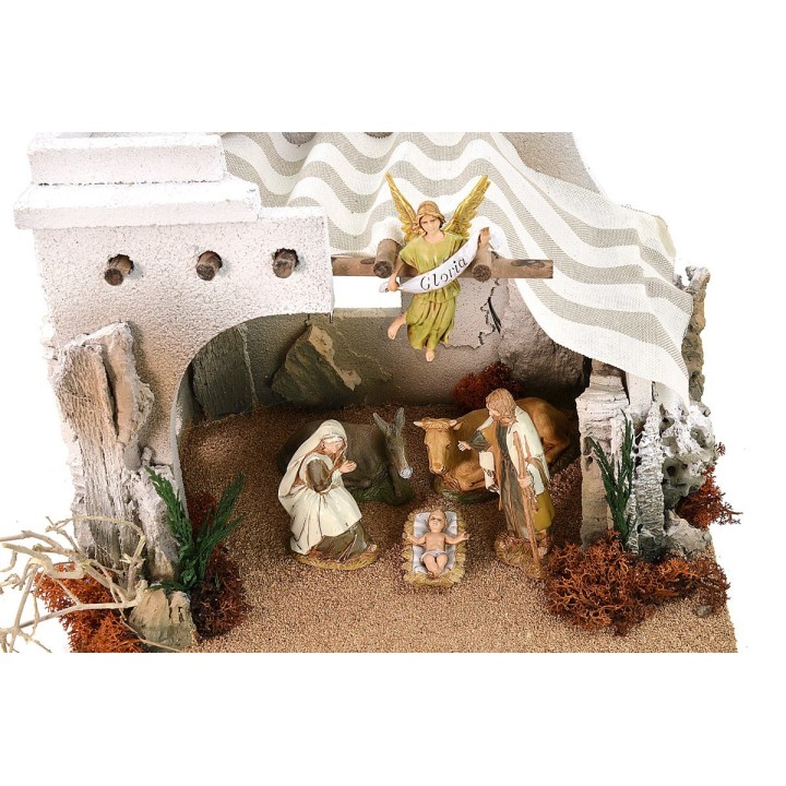 Capanna araba completa di Natività serie 10 cm Landi cm