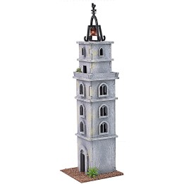 Torre ghirlandina para belén cm 10x10x36 h