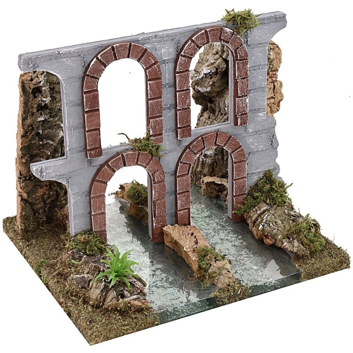 Río modular efecto profundidad con ruinas de acueducto cm