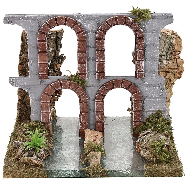 Río modular efecto profundidad con ruinas de acueducto cm