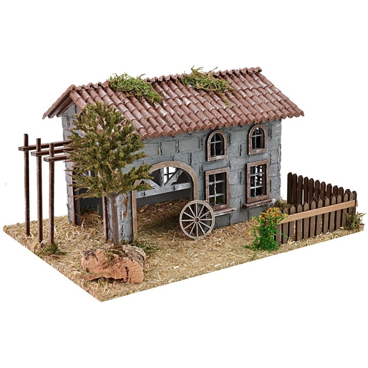 Farmhouse with barn for creche 32x24x19 h