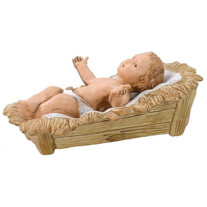 Gesù bambino in culla per statue da 10 cm Landi Moranduzzo