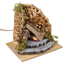 Fuego para belén funcional cm 16x14,5x14 h