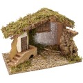 Capanna con finestra e scalinata cm 40x23x25,6 h