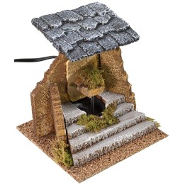 Fuente funcional a corriente con escalera de 15x15x15 cm h