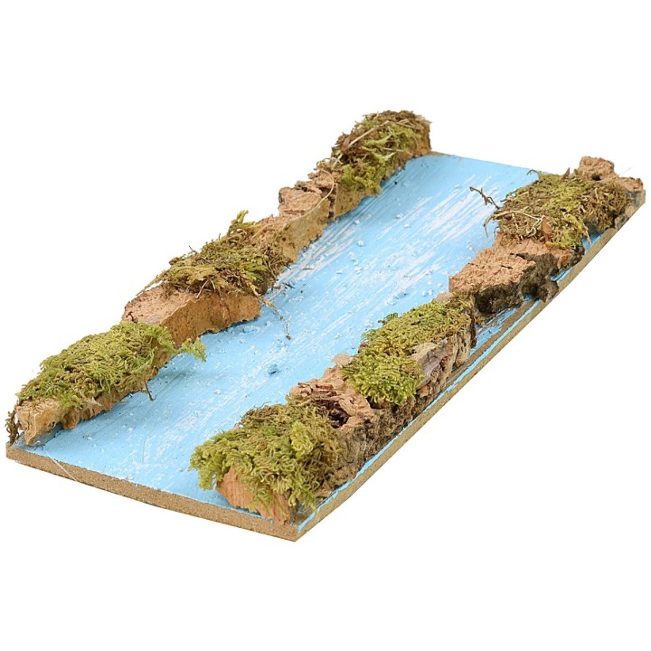 Straight modular river cm 16x7.5x1.5 h