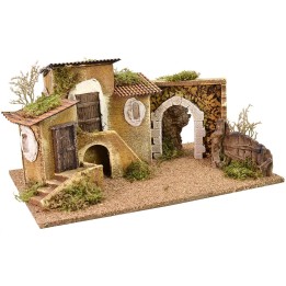 Pueblo con arco cm 47x32x24 h