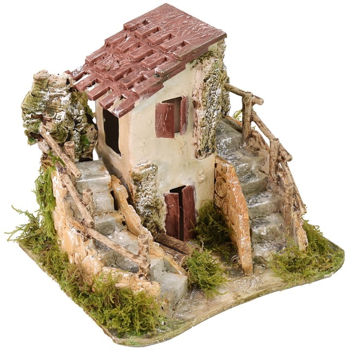 The house filled with stairs cm 19x16x16 h.