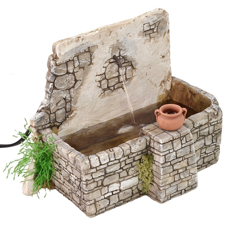 Fontana funzionante per presepe cm 20x16,5x16 h