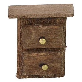Mesita de noche de madera de 2,6x1,5x2,9 cm h