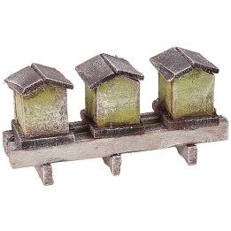 Conjunto de 3 colmenas para Belén de 10,5x3x5 cm h