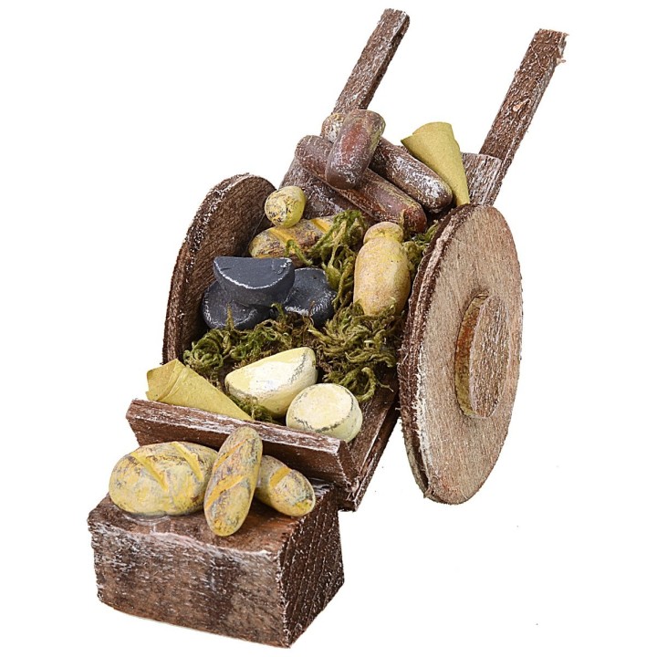 Carretto del salumiere per Presepe cm 5,5x13,5x5,5 h