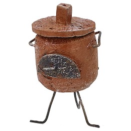 Chestnut brazier cm 4x3.5x6 h. 