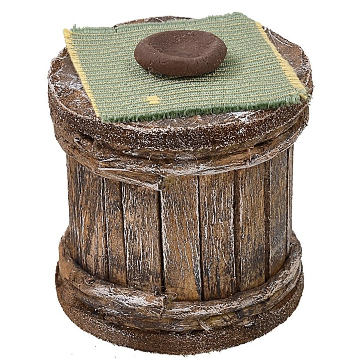 Tavolo con 2 sgabelli in legno per statue 12 cm