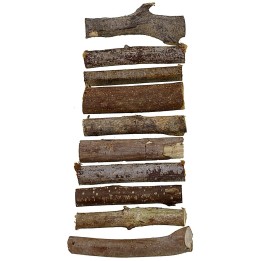 Set of 10 wood logs 10 cm