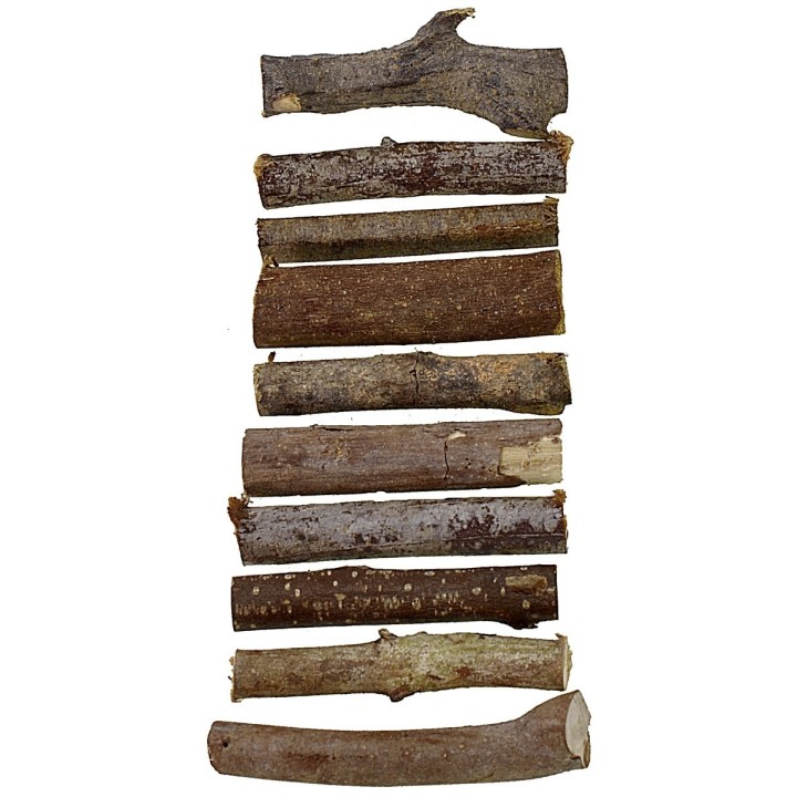 Conjunto de 10 troncos de madera de 10 cm