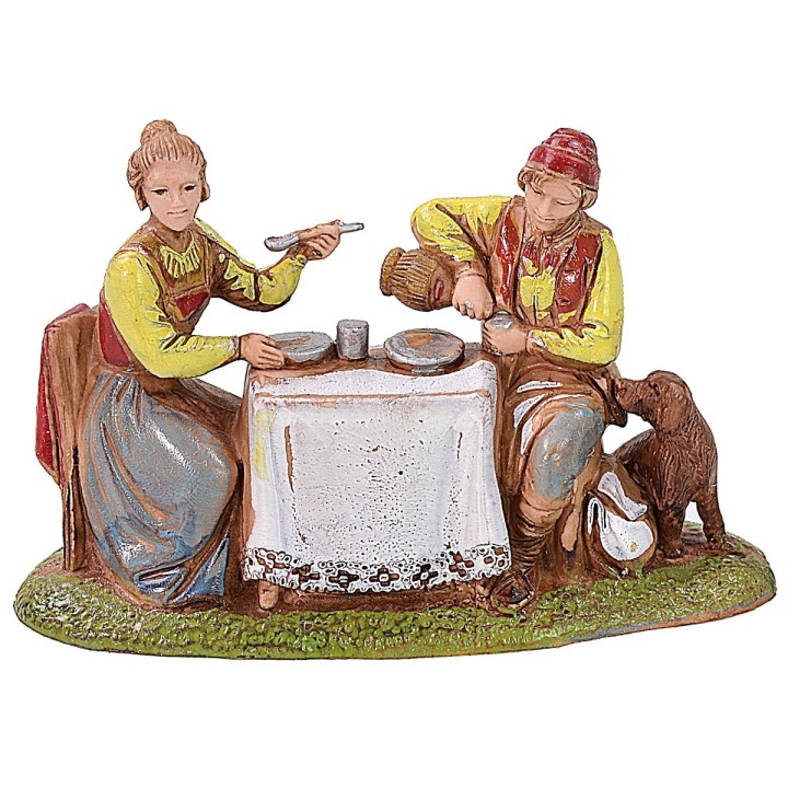 Set of 4 groups at work 6 cm Neapolitans