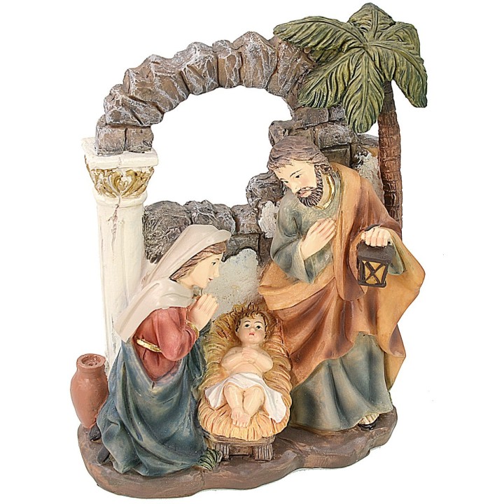Natividad de resina 15 cm Belén