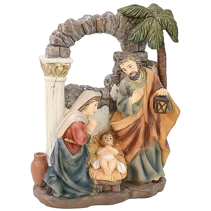 Natividad de resina 15 cm Belén