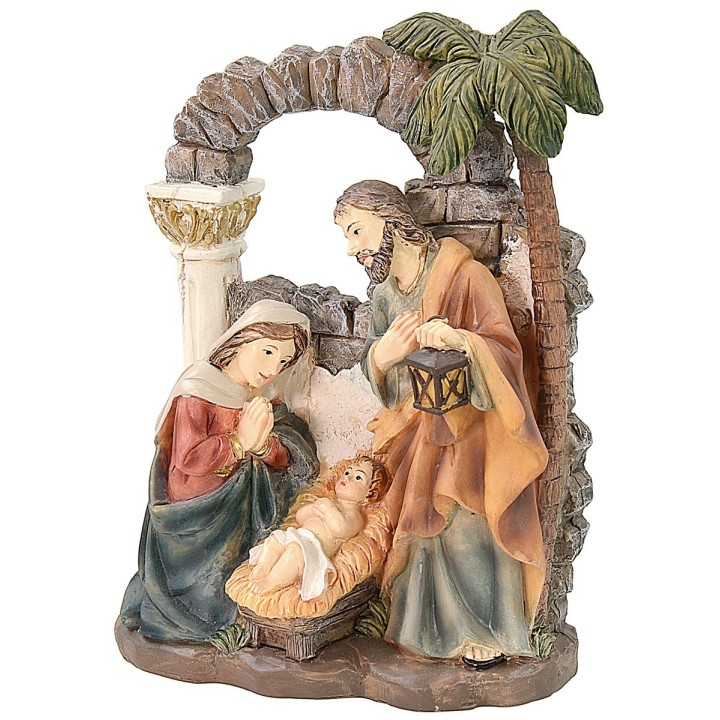 Natividad de resina 15 cm Belén