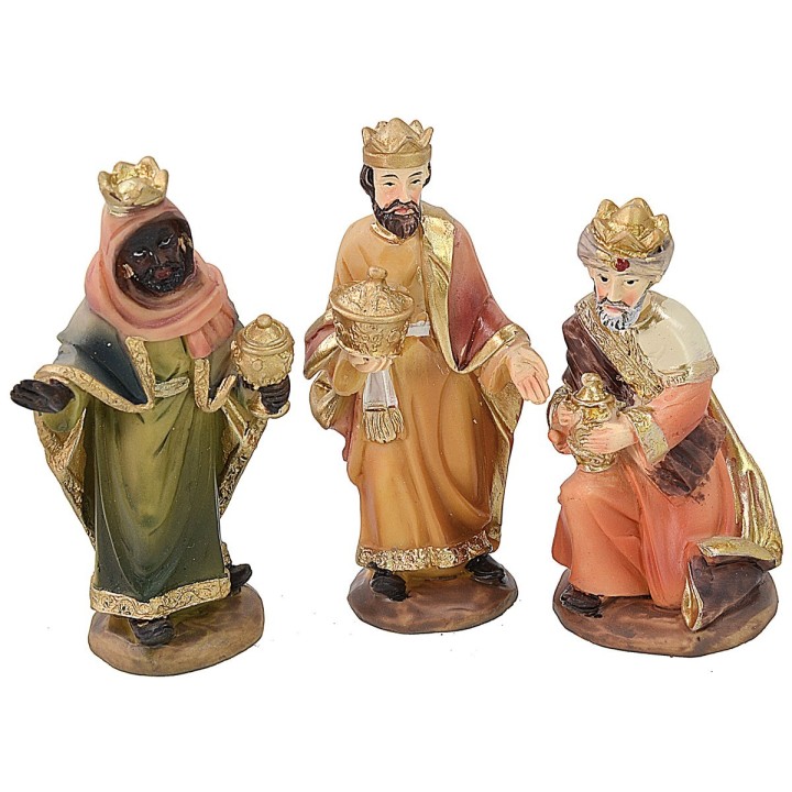 Set Natività 11 soggetti cm 7 per Presepe