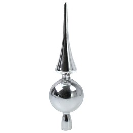 Puntale cm 30 argento lucido Natale